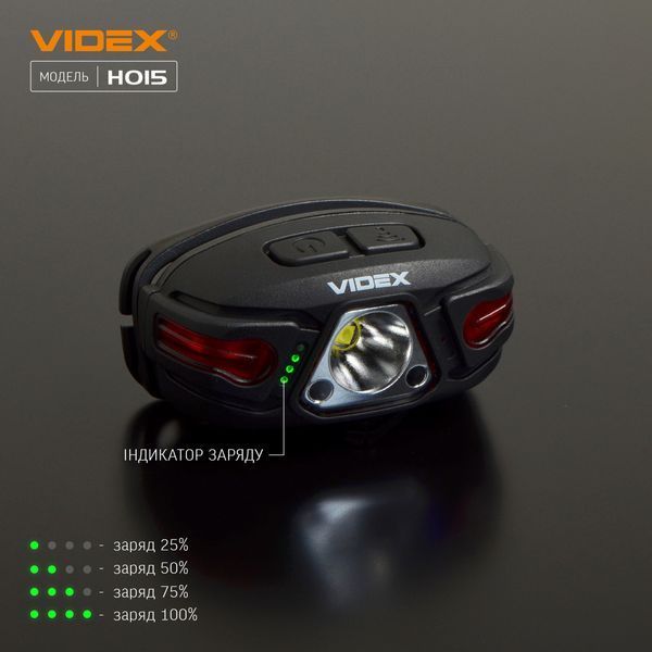 Налобный светодиодный фонарик VIDEX VLF-H015 330Lm 5000K 2999504414 фото
