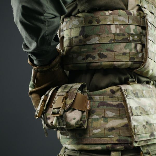 Подсумок для 2 гранат Militex Cordura original USA Мультикам 3043437379 фото