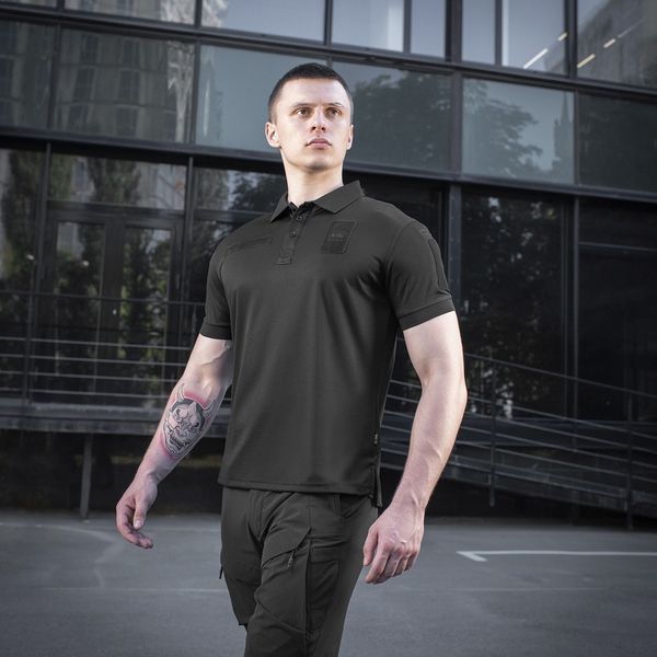 M-Tac поло Elite Tactical Coolmax Black 3075153693 фото