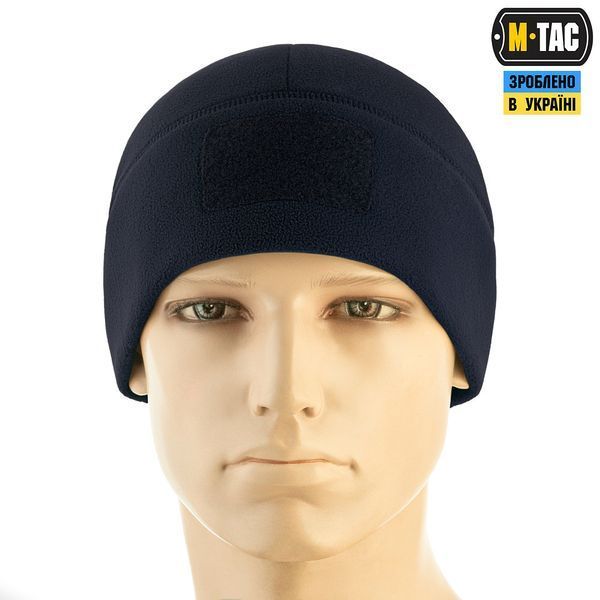 M-TAC ШАПКА WATCH CAP ELITE ФЛІС (320Г/М2) З ЛИПУЧКОЮ DARK NAVY BLUE 2033725517 фото