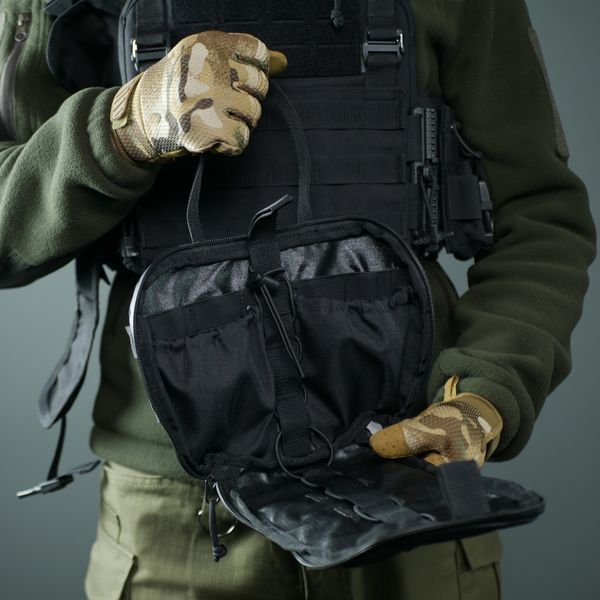 Підсумок-аптечка (швидкий скид) Kiborg GU Cordura Black 3043437374 фото