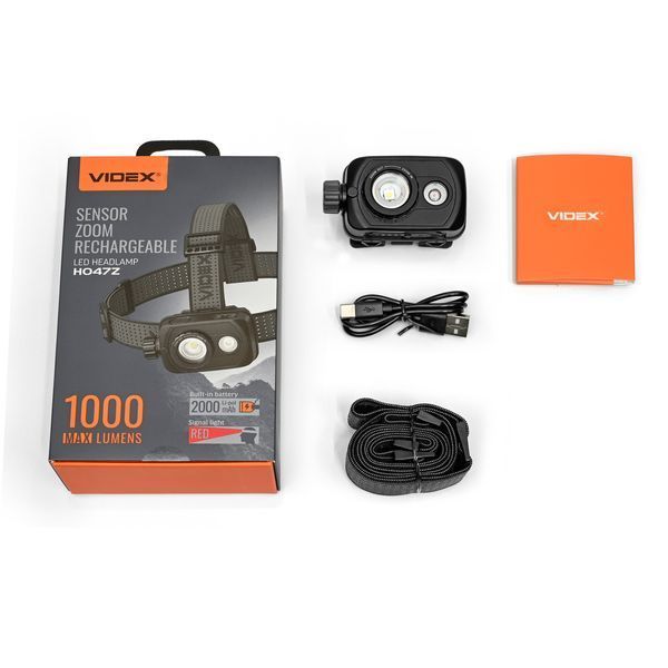 Налобный светодиодный фонарик VIDEX VLF-H047Z 1000Lm 5000K 2994693600 фото