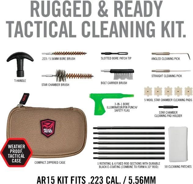 Набір для чищення Real Avid AR-15 Gun Cleaning Kit 2601292460 фото