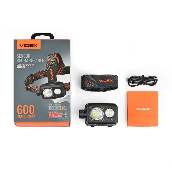 Налобный светодиодный фонарик VIDEX VLF-H189 600Lm 5000K 2994757199 фото